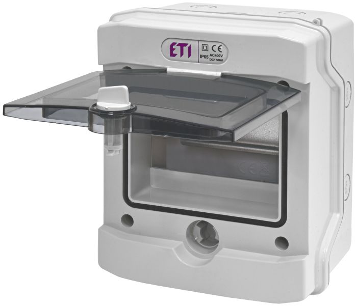 Щит пластиковий на 6 автоматів для зовнішнього монтажу ECH 6G, IP65, ETI [001101176]