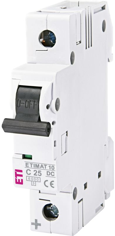 Автоматичний вимикач ETIMAT 10 DC 1p 25A, тип C, 6kA, ETI [2137718]