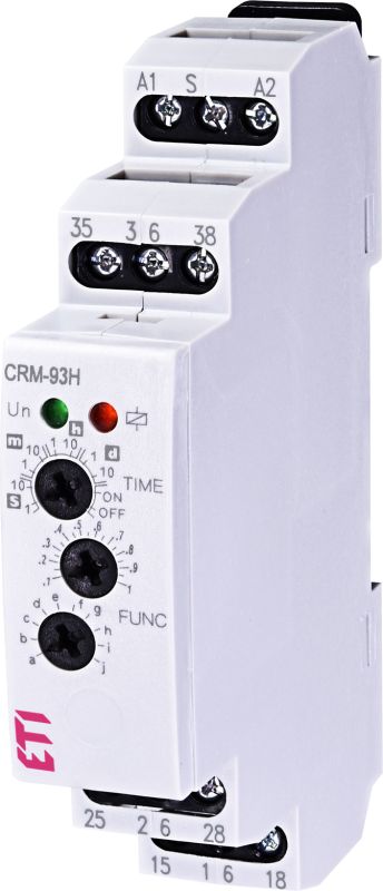 Багатофункціональне реле часу CRM-93 H UNI 12-240 В AC/DC (3x8A_AC1), ETI [002470002]
