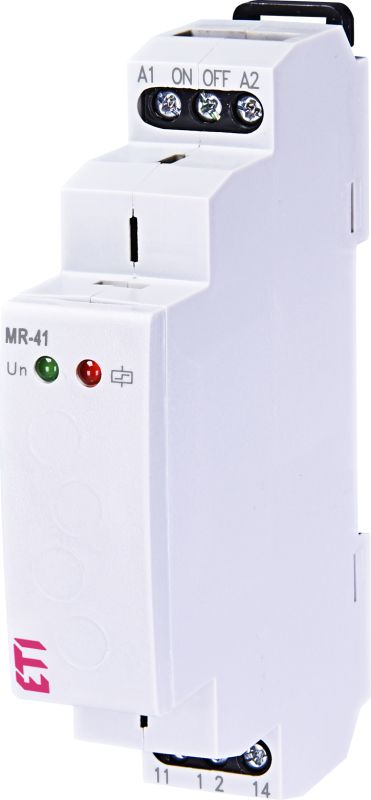 Імпульсне реле з функцією "пам'ять" MR-41 UNI 12-240V AC/DC (1x16A_AC1), ETI [002470007]