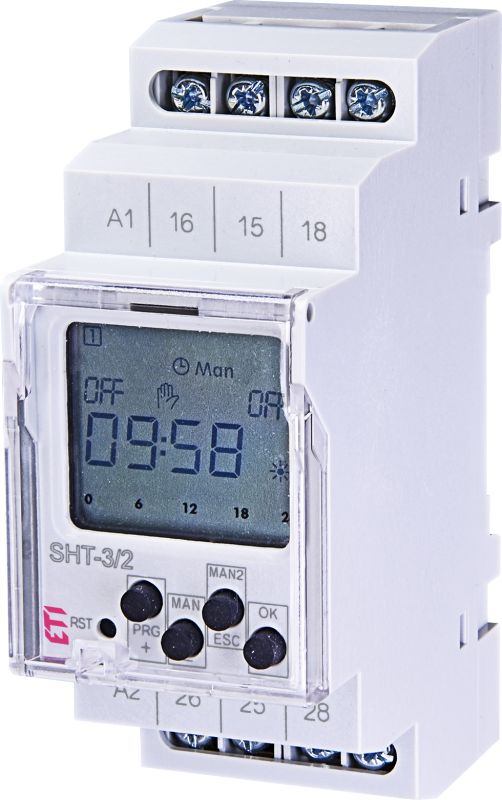 Програмоване цифрове реле SHT-3/2 230V AC (2x16A_AC1), ETI [002470057] (знято з виробництва)