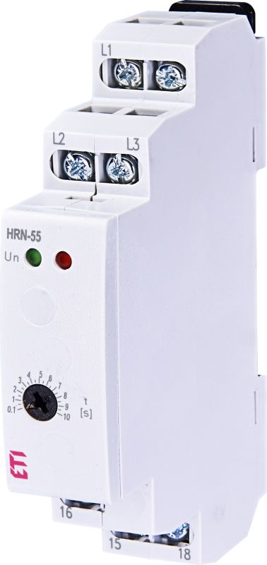 Реле контролю послідовності і обриву фаз HRN-55 3x400AC (3F, 1x8A_AC1) без нейтралі, ETI [002471431]