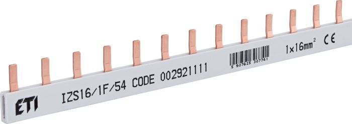 Шина живлення IZS 16/1F/54, 100А, 1P, 1 метр, Pin, 54 мод, ETI [002921111]