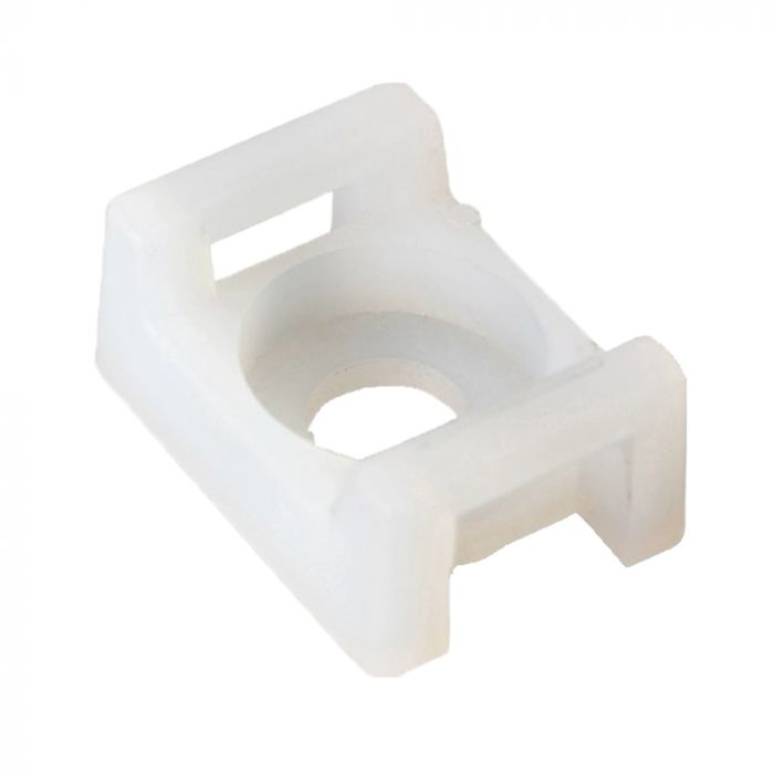 Площадка під гвинт для стяжки кабельної біла 12.7х17.8 (100 шт), TAKEL [502251]