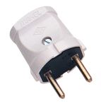 Вилка штепсельна без з/к, білий, Makel [10001]