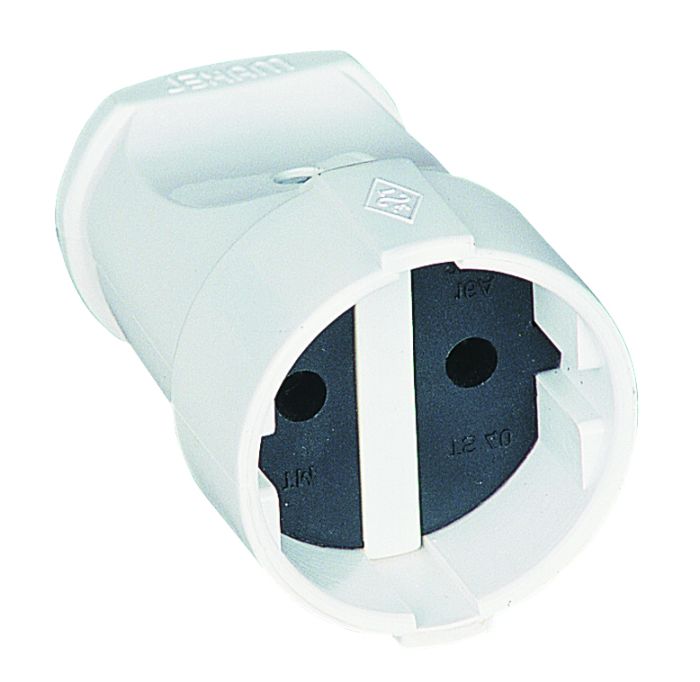 Розетка штепсельна без з/к, білий, Makel [10004]
