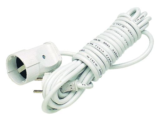 Подовжувач без з/к 1 гніздо, 5м, білий, Makel [10008]