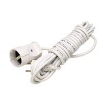 Подовжувач без з/к 1 гніздо, 15м, білий, Makel [10021]