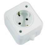 Розетка із з/к Nemliyer, без шторок, білий, Makel [18308]