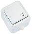 Кнопка дзвінка без підсвітки, білий, Makel [18310]