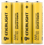 Батарейка Super Power AAA, FOL 4 шт, Enerlight [80030204]