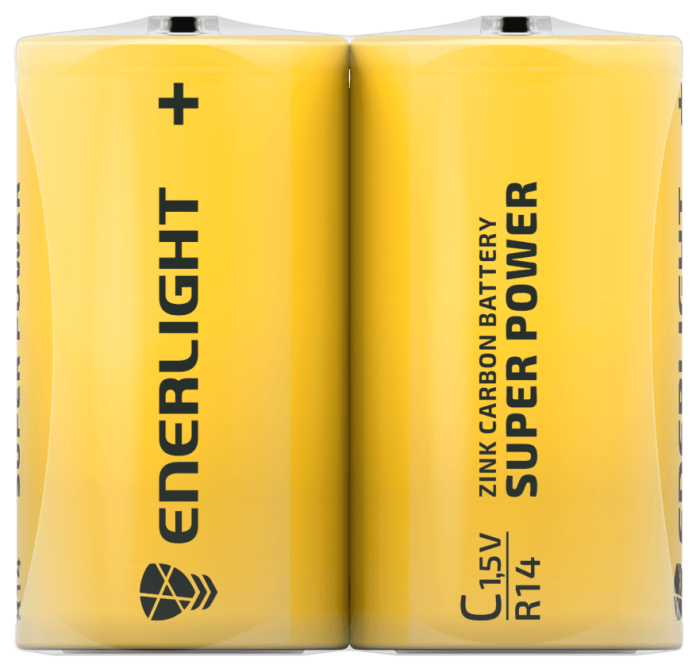 Батарейка Super Power C, FOL 2 шт, Enerlight [80140202]