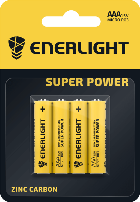 Батарейка Super Power AAA, BLI 4 шт, Enerlight [80030104]