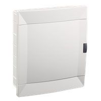 Щит на 24 автомати для прихованого монтажу, з білими дверцятами, Makel [28001223]