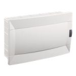 Щит на 16 автоматів для прихованого монтажу, з білими дверцятами, Makel [28001225]