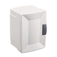 Щит на 2 автомати для відкритого монтажу, з білими дверцятами, Makel [28001226]