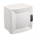 Щит на 4 автомати для відкритого монтажу, з білими дверцятами, Makel [28001227]