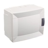 Щит на 6 автоматів для відкритого монтажу, з білими дверцятами, Makel [28001228]