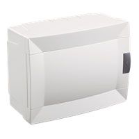 Щит на 8 автоматів для відкритого монтажу, з білими дверцятами, Makel [28001229]