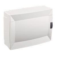 Щит на 12 автоматів для відкритого монтажу, з білими дверцятами, Makel [28001230]