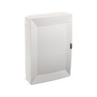 Щит на 24 автомати для відкритого монтажу, з білими дверцятами, Makel [28001231]