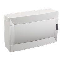 Щит на 16 автоматів для відкритого монтажу, з білими дверцятами, Makel [28001233]