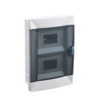 Щит на 16 автоматів 2-х рівневий для прихованого монтажу, з прозорими дверцятами, Makel [28001426]