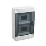 Щит на 16 автоматів 2-х рівневий для відкритого монтажу, з прозорими дверцятами, Makel [28001427]