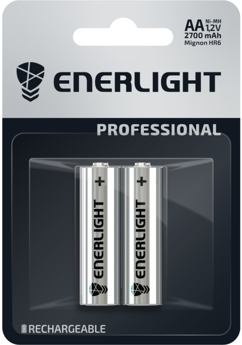 Акумулятор Professional AA 2700mAh, BLI 2 шт, Enerlight [30620102]