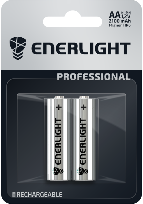 Акумулятор Professional AA 2100mAh, BLI 2 шт, Enerlight [30610102]