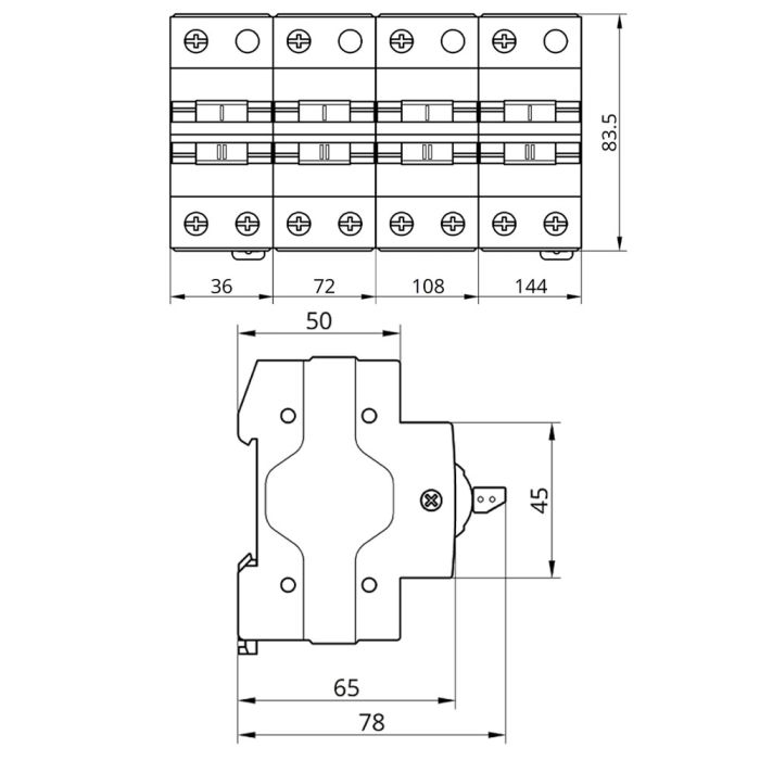 Перемикач навантаження трипозиційний SFM 3P 125A, TAKEL [507828]