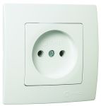 Розетка без з/к Lillium Natural Kare, без шторок, білий, Makel [32001022]