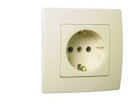 Розетка із з/к Lillium Natural Kare, без шторок, кремовий, Makel [32010028]