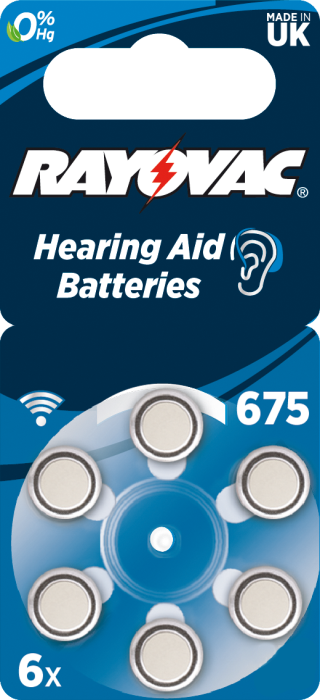 Батарейка Rayovac 675, BLI 6 шт, Varta [4600745416]