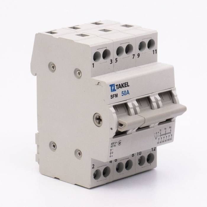 Перемикач навантаження трипозиційний SFM 3P 50A, TAKEL [507824]