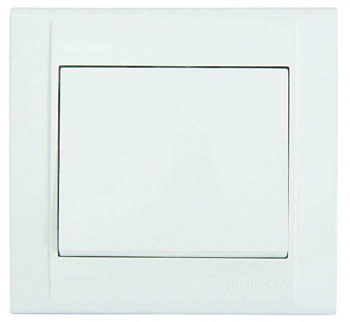 Вимикач одноклавішний Defne без підсвітки, білий, Makel [42001001]