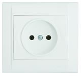 Розетка без з/к Defne, без шторок, білий, Makel [42001022]