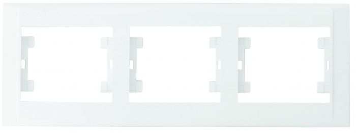 Рамка тримісна горизонтальна Defne, білий, Makel [42001703]