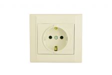 Розетка із з/к Defne, без шторок, кремовий, Makel [42010028]