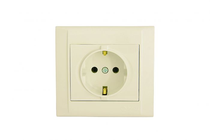 Розетка із з/к Defne, без шторок, кремовий, Makel [42010028]