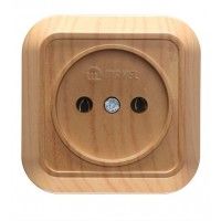 Розетка без з/к Siva Ustu, без шторок, дуб, Makel [45302]