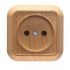 Розетка без з/к Siva Ustu, без шторок, дуб, Makel [45302]