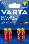 Батарейка Longlife Max Power AAA, BLI 4 шт, Varta [4703101404]