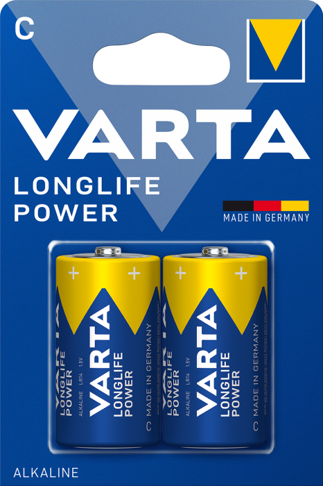 Батарейка Longlife Power C, BLI 2 шт, Varta [4914121412]