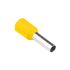 Наконечник втулковий з ізоляцією HB 2.5/8, жовтий (100шт), TAKEL [500674ж]