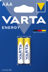 Батарейка Energy AAA, BLI 2 шт, Varta [4103229412]