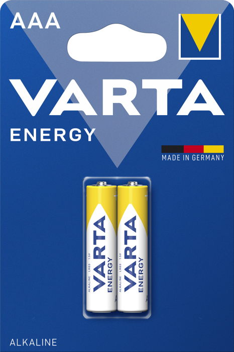 Батарейка Energy AAA, BLI 2 шт, Varta [4103229412]