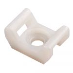 Площадка під гвинт для стяжки кабельної біла 16х22, TAKEL [502252]