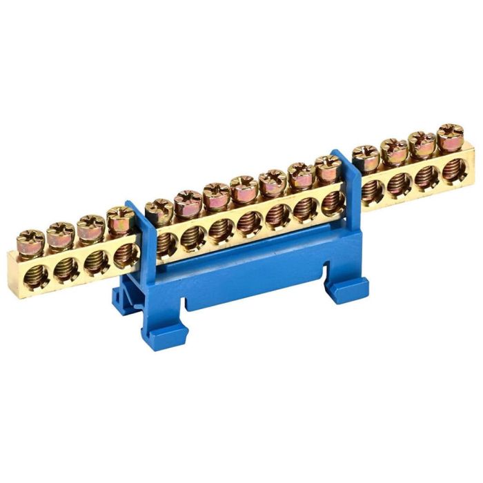 Шина нульова на Din-рейку 15 отв, TAKEL [502893с]