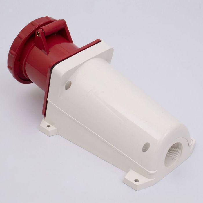 Розетка стаціонарна зовнішня 125 63А 380В 3Р+N+Е IP67, TAKEL [503240]